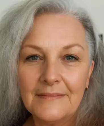 Psychic Rebecca on light background 2318
